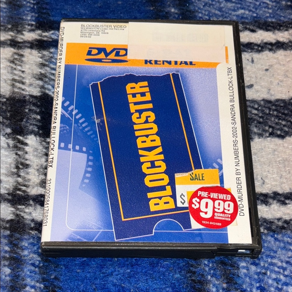 Blockbuster DVD Murder By The Numbers
